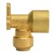 Quickfitting 3/8in Push-to-Connect x 1/2in FNPT Brass Drop Ear Elbow Fitting LF800DR - alternate 2